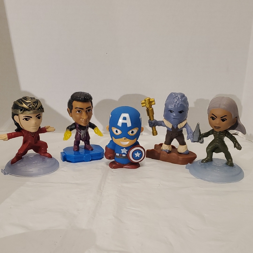 🆓️ #26 Superhero 5-Pc Action Figures